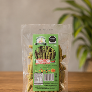 Churritos de amaranto con nopal sabon chile y limón