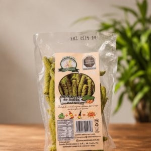 Churritos de amaranto con nopal sabor habanero