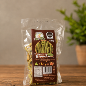 Churritos de amaranto con nopal sabon chipotle