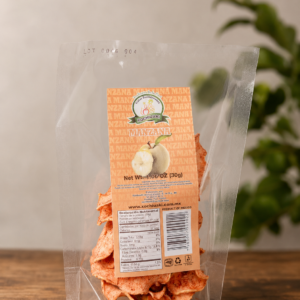 Manzana amarrilla deshidratada sabor chile y limón 1 kg